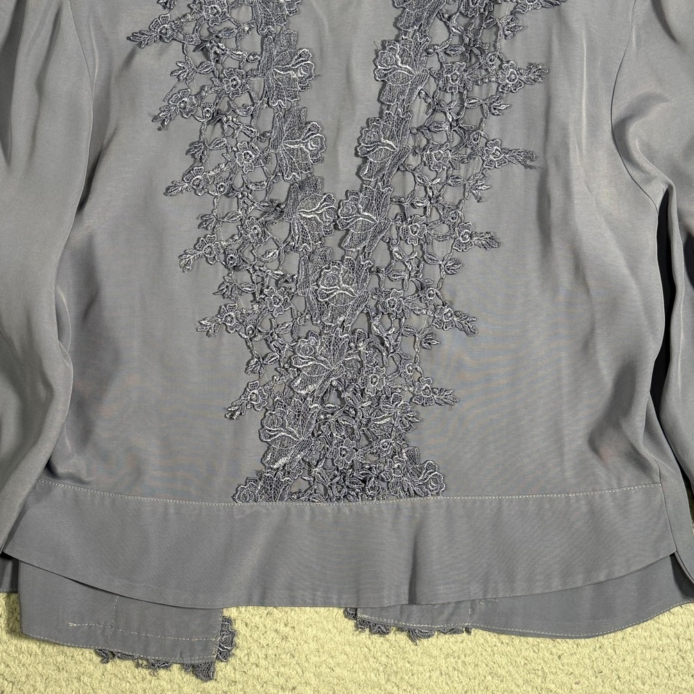 Wild Rose Lace Jacket Womens 16 Purple Open Front Formal Dressy Party Occasion - Picture 11 of 16